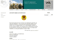 Desktop Screenshot of alg.math.uni-augsburg.de