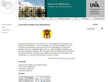 Tablet Screenshot of alg.math.uni-augsburg.de