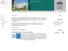 Tablet Screenshot of physik.uni-augsburg.de