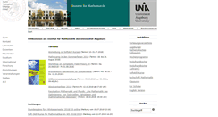 Desktop Screenshot of math.uni-augsburg.de
